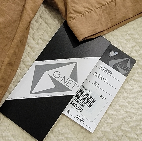 G-Net Short Sleeve Snap Button Shirt Black Mesh Pocket Mens Size XXL Performance - Picture 6 of 16